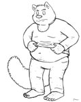 Rating: s
ID: 2683075
Date: 2021-04-04 17:51:26 -0400
Status: active
Score: 1
2008 anthro archived_source bottomwear clothing dressing felid feline humanoid_hands male mammal mustard_(artist) overweight overweight_anthro overweight_male pants shirt simple_background solo topwear white_background post #2683075