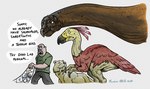 Rating: s
ID: 5580032
Date: 2025-05-17 22:13:23 -0400
Status: active
Score: 1
ambiguous_gender arm_feathers avian beak bird bob_arthur brown_body brown_scales caracara carakiller claws clothed clothing crossover dinosaur dromaeosaurid earhole english_text facial_hair falconid fangs feathered_dinosaur feathered_scalie feathers feral future group head_feathers hi_res human mammal microraptor mustache mustelid net prehistoric_park prehistoric_species reptile sabertooth_(anatomy) scales scalie simple_background size_difference snowstalker_(the_future_is_wild) speech_bubble tail tail_feathers teeth text the_future_is_wild theropod titanlizard_art toraton tortoise turtle unimpressed white_background post #5580032