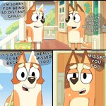 Rating: s
ID: 5570230
Date: 2025-05-13 18:59:57 -0400
Status: active
Score: 18
1:1 alessandrafurry australian_cattle_dog bag bluey_(series) brandy_cattle building canid canine canis cattledog chilli_heeler comic dialogue domestic_dog duo english_text female herding_dog hi_res house looking_at_another mammal outside pastoral_dog sibling_(lore) sister_(lore) sisters_(lore) smile text post #5570230