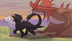 Rating: s
ID: 5172152
Date: 2024-11-10 03:53:55 -0500
Status: active
Score: 304
all_fours bisexual black_body blep blue_eyes caressing caressing_chin claws cloudjumper conditional_dnp dragon dreamworks ekayas european_mythology female feral flirting frill_(anatomy) fury_(httyd) grass green_eyes group half-closed_eyes hi_res how_to_train_your_dragon larger_male light_fury looking_at_another male male/female male/male membrane_(anatomy) membranous_wings mythological_creature mythological_scalie mythology narrowed_eyes night_fury nubless outside plant polyamory raised_leg raised_tail red_body scales scalie seductive size_difference smaller_female smaller_male smile spikes spikes_(anatomy) standing stormcutter tail tail_under_chin teeth tongue tongue_out toothless trio walking western_dragon white_body wings yellow_eyes post #5172152