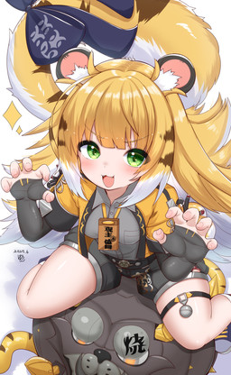 Rating: s
ID: 5664194
Date: 2025-06-24 04:12:24 -0400
Status: active
Score: 29
2025 absurd_res animal_humanoid armwear black_bottomwear black_clothing black_ears black_footwear black_shoes black_shorts blonde_hair blue_accessory blush bottomwear claw_pose clothed clothing cute_fangs fangs felid felid_humanoid female footwear green_eyes grey_clothing grey_shirt grey_topwear hair hi_res horokusa0519 hu_wei_(zenless_zone_zero) humanoid inner_ear_fluff ju_fufu mammal mammal_humanoid markings mihoyo multicolored_hair multicolored_tail open_mouth pantherine pantherine_humanoid paw_pose pose shirt shorts simple_background sitting solo striped_markings striped_tail stripes tail tail_markings teeth thiren tiger tiger_humanoid topwear tuft white_background white_hair yellow_clothing yellow_topwear zenless_zone_zero post #5664194