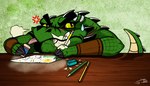 Rating: s
ID: 5611394
Date: 2025-05-31 11:16:39 -0400
Status: active
Score: 1
alex_(jrbart) alligator alligatorid anthro armwear bodily_fluids brown_armwear brown_clothing clothing crazydrak crocodilian drawing eraser fangs front_view green_body green_scales male mouth_closed neck_spikes pencil pink_tongue reptile scales scalie solo sweat sweatdrop teeth tongue tongue_out yellow_eyes post #5611394
