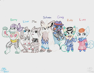 2017 amphibian anthro belt biceps black_eyes blue_eyes blue_fur brown_eyes brown_fur camera canine claws clothed clothing croagunk dog duck_hunt_dog_(artist) facial_hair fan_character fedora feline female frog fur furret group hair hat humanoid linoone looking_at_viewer machoke male mammal meowstic multi_tail muscular mustache nintendo open_mouth pokémon shiny_pokémon shirt simple_background size_difference smile stoutland suit tank_top teeth tongue traditional_media_(artwork) video_games white_background white_fur yellow_sclera
Rating: Safe
Score: -2
User: Duck_Hunt_Dog
Date: May 22, 2017 2017 amphibian anthro belt biceps black_eyes blue_eyes blue_fur brown_eyes brown_fur camera canine claws clothed clothing croagunk dog duck_hunt_dog_(artist) facial_hair fan_character fedora feline female frog fur furret group hair hat humanoid linoone looking_at_viewer machoke male mammal meowstic multi_tail muscular mustache nintendo open_mouth pokémon shiny_pokémon shirt simple_background size_difference smile stoutland suit tank_top teeth tongue traditional_media_(artwork) video_games white_background white_fur yellow_sclera
Rating: Safe
Score: -2
User: Duck_Hunt_Dog
Date: May 22, 2017