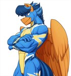 Rating: s
ID: 5575096
Date: 2025-05-15 20:13:31 -0400
Status: active
Score: 16
abs anthro biceps blue_hair bodysuit butt clothed clothing cocky_smile crossed_arms equid equine feathered_wings feathers friendship_is_magic fur hair hasbro hi_res horse lightning_rider male mammal muscular muscular_anthro muscular_male my_little_pony mythological_creature mythological_equine mythology one_piece_suit orange_body orange_fur pecs pegasus pony ponyanony skinsuit smile smirk solo superhero superhero_costume teasing tight_clothing triceps wings wonderbolts_uniform post #5575096