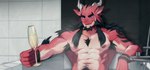Rating: s
ID: 5543680
Date: 2025-05-02 10:14:04 -0400
Status: active
Score: 17
2_horns abs anthro armpit_hair bath bathroom bathtub black_hair blue_sclera body_hair chest_hair demonzwdw detailed_background dragon hair happy_trail hi_res holding_glass holding_object horn looking_at_viewer male muscular muscular_anthro muscular_male mythological_creature mythological_scalie mythology navel nipples pecs pubes red_body reindom scalie solo post #5543680
