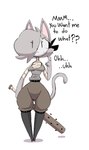 Rating: s
ID: 5606800
Date: 2025-05-29 12:29:43 -0400
Status: active
Score: 21
2025 4_fingers aliasing anthro asking asking_viewer asking_what bat_(object) boots breasts clothed clothed_anthro clothed_female clothing colored dialogue digital_media_(artwork) domestic_cat ellipsis english_description english_text eye_through_hair feet felid feline felis female female_anthro fingers footwear fur gata_preobrazhenskaya gata_the_future_russian_kitty grey_body grey_fur hair hair_over_eye holding_baseball_bat holding_melee_weapon holding_object holding_weapon interjection legwear maddeku mammal mask melee_weapon nailed_bat pointy_ears prick_ears russian_blue shaded shoes small_feet solo talking_with_viewer text thick_thighs thigh_boots thigh_highs translucent translucent_hair vowelless vowelless_vocalization weapon wearing_mask wide_hipped_anthro wide_hipped_female post #5606800