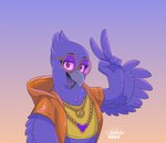 Rating: s
ID: 5195815
Date: 2024-11-21 01:38:51 -0500
Status: active
Score: 101
2024 anthro avian beak bird clothed clothing corvid corvus_(genus) crop_top doom_(the_bad_guys) dreamworks eyelashes eyeshadow eyewear feather_hands feathers female flat_chested fully_clothed gesture glasses hand_gesture hi_res hoodie jewelry looking_at_viewer makeup necklace open_beak open_mouth oscine passerine peace_symbol_necklace raven round_glasses sammfeatblueheart shirt signature solo the_bad_guys topwear v_sign winged_arms wings post #5195815