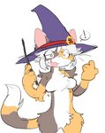 Rating: s
ID: 2355570
Date: 2020-08-03 05:50:40 -0400
Status: active
Score: 135
anthro arcanis_(hahaluckyme) arm_tuft bodily_fluids breast_growth breasts calico_cat clothing crotch_tuft domestic_cat exclamation_point featureless_breasts featureless_crotch felid feline felis female fur gender_transformation growth hat headgear headwear hi_res holding_object mammal mottled mtf_transformation paperclip_(artist) piebald shoulder_tuft simple_background solo sweat sweatdrop transformation tuft wand white_background white_body white_fur witch_hat yellow_body yellow_fur post #2355570