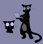 Rating: s
ID: 5643174
Date: 2025-06-15 01:05:41 -0400
Status: pending
Score: 5
3_toes anthro belly black_body black_fur blossom_(fetch_with_ruff_ruffman) computer countershade_belly countershading digital_media_(artwork) domestic_cat electronics ellipsis eyewear featureless_crotch feet felid feline felis female fetch!_with_ruff_ruffman fur glasses hi_res laptop mammal mouthless pbs pink_nose shummy simple_background solo speech_bubble tail toes whiskers post #5643174