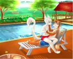 Rating: s
ID: 633334
Date: 2015-04-05 20:29:58 -0400
Status: active
Score: 34
2014 anthro ark_warrior belly blue_eyes bottomwear brown_body brown_fur brown_hair canid canine canis clothed clothing day detailed_background digital_media_(artwork) dragon duo eye_contact fur furred_dragon furred_scalie hair hand_holding hand_on_chin kalathos lake long_tail looking_at_another love male male/male mammal mythological_creature mythological_scalie mythology on_lap outside plant plantigrade purple_eyes reclining romantic romantic_ambiance scalie shorts sitting sitting_on_lap smile swimming_pool swimwear tail topless tree water white_belly white_body white_fur white_hair white_tail wolf zephyr_(shinar) post #633334