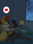 Rating: s
ID: 737144
Date: 2015-09-28 22:02:57 -0400
Status: active
Score: 49
after_sex anthro bed blue_body blue_fur blush braixen canid canine cuddling daww duo fan_character female fiona_elrond fur furniture generation_4_pokemon generation_6_pokemon heart_symbol hi_res inside jewelry kissing love lucario male mammal necklace nintendo pokemon pokemon_(species) raining riky_elrond scarf storm winick-lim post #737144