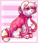 Rating: s
ID: 5083331
Date: 2024-09-29 22:04:05 -0400
Status: active
Score: 1
2016 accessory ambiguous_gender bow_ribbon canid canine cape clothing digital_drawing_(artwork) digital_media_(artwork) digitigrade eyes_closed feral feral_with_hair full-length_portrait fur hair hair_accessory hair_bow hair_ribbon jaspering mammal outline paint_tool_sai_(artwork) pattern_cape pattern_clothing paws pink_background pink_body pink_fur pink_hair pink_inner_ear pink_nose portrait red_cape red_clothing ribbons shaded simple_background sitting smile snout soft_shading solo star_accessory sushi_dog swirl_pattern whisker_spots white_body white_fur yellow_outline post #5083331