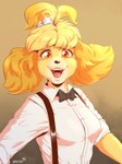 Rating: s
ID: 3847350
Date: 2023-02-01 12:16:28 -0500
Status: active
Score: 130
2023 animal_crossing anthro bell blonde_hair bow_tie canid canine canis clothed clothing collared_shirt cosplay crossover digital_media_(artwork) domestic_dog dress_shirt female fur galacticmichi hair happy isabelle_(animal_crossing) jingle_bell looking_at_viewer mammal mariya_takeuchi nintendo open_mouth open_smile orange_eyes parody plastic_love real_world redraw shih_tzu shirt simple_background smile solo suspenders topwear toy_dog white_clothing white_shirt white_topwear yellow_body yellow_fur post #3847350