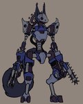 Rating: s
ID: 4943958
Date: 2024-07-26 11:45:26 -0400
Status: active
Score: 83
2_toes ambiguous_gender anthro beaked black_sclera blue_body blue_eyes bone chainsaw chainsaw_arm claw_(weapon) cybernetic_spine ear_tuft feet full-length_portrait grey_background helldivers hi_res humanoid jagdtiger844 machine mask mechanical_body melee_weapon portrait power_tool protogen robot simple_background skull skull_mask skull_pauldron solo tail toes tool_arm tools tuft weapon weapon_arm wrist_chainsaw wrist_tool wrist_weapon post #4943958
