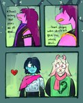 Rating: s
ID: 5632971
Date: 2025-06-10 13:08:16 -0400
Status: pending
Score: 9
anthro blue_body blue_skin bodily_fluids bovid caprine deltarune english_text female fur goat group hi_res horn human humor jugokove kris_(deltarune) male mammal nervous nonbinary_(lore) pink_body pink_scales ralsei scales susie_(deltarune) sweat text trio undertale_(series) white_body white_fur post #5632971