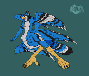 Rating: s
ID: 4309949
Date: 2023-09-23 22:05:25 -0400
Status: active
Score: 11
2023 4_toes 5_fingers avian avian_taur beak biped bipedal_taur bird bird_taur black_body black_claws black_feathers black_finger_claws black_toe_claws blue_body blue_feathers blue_jay blue_jay_taur chest_tuft claws corvid digital_drawing_(artwork) digital_media_(artwork) digitigrade dipstick_feathers feathered_wings feathers feet finger_claws fingers flat_colors flat_shading full-length_portrait glistening green_background green_eyes hand_on_hip hi_res inner_ear_fluff jay_(bird) looking_at_viewer male markings multicolored_body multicolored_feathers new_world_jay nika_vizard nude_male nude_taur oscine passerine portrait simple_background solo spread_wings tail tail_feathers taur toe_claws toes tuft watermark white_body white_feathers wings yellow_beak yellow_body yellow_legs yellow_skin post #4309949