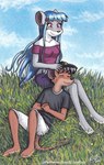 Rating: s
ID: 5653847
Date: 2025-06-19 16:25:01 -0400
Status: pending
Score: 3
acrylic_painting_(artwork) anthro black_clothing black_hair black_nose black_shirt black_topwear blue_hair blue_sky blush bottomwear brown_body clothing colored_pencil_(artwork) duo eyes_closed facial_hair fan_character female geronimo_stilton_(series) goatee grass grey_body hair hand_on_belly hand_on_head hat head_on_lap headgear headwear hi_res lap_pillow lepetithelvete long_hair lying lying_on_grass male male/female mammal mixed_media mouse multicolored_body murid murine on_lap painting_(artwork) plant purple_bottomwear purple_clothing purple_eyelids purple_eyes purple_skirt purple_topwear rat rodent romantic romantic_ambiance romantic_couple shirt shorts sitting_on_grass skirt sky sleeping smile thea_sisters topwear traditional_media_(artwork) traditional_painting_(artwork) violet_(thea_sisters) white_body white_bottomwear white_clothing white_shorts post #5653847