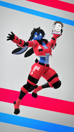 Rating: s
ID: 5557031
Date: 2025-05-08 02:49:23 -0400
Status: active
Score: 18
3d_(artwork) 4k 9:16 absurd_res anthro black_body black_hair blue_body blue_fur bottomwear branded_clothing chest_tattoo clothed clothed_anthro clothed_female clothing colorful_background conditional_dnp cropped_jacket digital_media_(artwork) domi3d domi_(domi3d) duo fastball_special female fur hair hi_res jfj jumping lagomorph leporid long_ears male mammal multicolored_body pants rabbit source_filmmaker_(artwork) tattoo the_finals throwing_another two_tone_body post #5557031