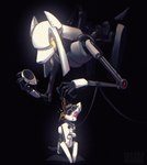 Rating: s
ID: 5550494
Date: 2025-05-05 11:00:49 -0400
Status: active
Score: 0
2025 alternate_species ambiguous_gender anthro anthrofied artist_name bent_over biped black_background black_body canid canine canis collar digital_drawing_(artwork) digital_media_(artwork) domestic_dog duo english_description furrification gladog_(salamanding) glados hi_res kneeling leash leashed_collar looking_down_at_another looking_up_at_another machine mammal portal_(series) pseudo_hair robot robot_dog salamanding simple_background size_difference text turret turret_(portal) valve white_body white_pseudo_hair post #5550494