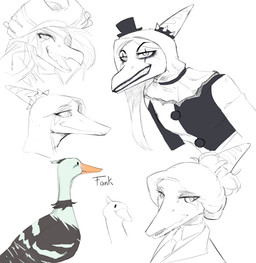 Rating: s
ID: 5297474
Date: 2025-01-09 17:44:50 -0500
Status: active
Score: 15
2024 anatid anseriform anserinae anthro art_the_clown avian beak bird bone_frill cavemanon_studios clothing clown clown_makeup cosplay crossover crossover_cosplay eye_patch eyelashes eyewear fang_(gvh) feathers female feral frill_(anatomy) goodbye_volcano_high goose goose_(untitled_goose_game) grey_body grey_feathers hair hat headgear headwear hi_res jazzelart long_hair looking_at_viewer pirate pirate_hat prehistoric_species pterodactylus pterosaur reptile scalie sharp_teeth sketch smile snoot_game snout solo teeth terrifier top_hat untitled_goose_game post #5297474