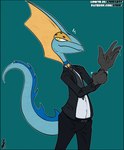 Rating: s
ID: 4330649
Date: 2023-10-03 18:12:14 -0400
Status: active
Score: 22
2023 absurd_res asbel_lhant black_tie_(suit) bottomwear clothed clothing conditional_dnp digital_drawing_(artwork) digital_media_(artwork) fully_clothed generation_8_pokemon hi_res inteleon looking_at_viewer male necktie nintendo pants pinup pokemon pokemon_(species) pose simple_background solo suit text url post #4330649