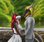 Rating: s
ID: 2551910
Date: 2020-12-31 02:19:15 -0500
Status: active
Score: 5
2019 anthro black_body black_fur black_tie_(suit) breasts canid canine clothing digital_media_(artwork) dragon dress duo european_mythology eye_contact female fox fur grey_eyes hair hand_holding hi_res long_whiskers looking_at_another male male/female mammal markings mythological_creature mythological_scalie mythology orange_hair orange_markings outside red_eyes red_hair romantic romantic_couple scalie suit tail wedding_dress western_dragon whiskers white_clothing white_dress white_suit zawn post #2551910