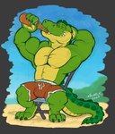 Rating: s
ID: 5587956
Date: 2025-05-21 08:21:14 -0400
Status: active
Score: 21
2025 abs ambient_bird anthro avian beach biceps bird bottle bulge chair clothed clothing container crocodile crocodilian deltoids drawstring drinking eyes_closed furniture hand_behind_head hi_res krunch_(krunchycroc) krunchycroc male manly muscular muscular_arms muscular_legs outside pecs raised_arms red_clothing red_swimwear reptile scalie sitting smile solo swimsuit_only swimwear topless triceps post #5587956