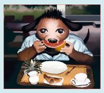 Rating: s
ID: 5613424
Date: 2025-06-01 07:49:15 -0400
Status: active
Score: -8
anthro biped black_ears black_hair blue_clothing blue_shirt blue_topwear boarboy border bread brown_body canid canine canis chair clothing container croissant cup cutlery domestic_dog eating food fruit furniture hair hi_res jug kitchen_utensils leaf looking_at_viewer male mammal melon pastry pineapple plant plate saucer sharp_teeth shirt sitting solo spoon table tail tea_cup teeth tools topwear tray watermelon white_border post #5613424