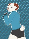 Rating: s
ID: 5191218
Date: 2024-11-18 23:48:57 -0500
Status: active
Score: 9
3:4 anthro big_sweater black_eyes blush bottomwear bovid bovid_horn butt caprine caprine_horn clothing ears_down fluffy fluffy_tail fur goat horn looking_at_viewer looking_back male mammal pink_tongue pivoted_ears ram_horn rammie_(jschlatt) sheep shorts solo sweater tail tight_bottomwear tight_clothing tight_shorts tongue topwear unknown_artist white_body white_fur post #5191218