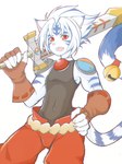 Rating: s
ID: 4784268
Date: 2024-05-15 05:43:29 -0400
Status: active
Score: 12
2019 3:4 anthro bell blue_body blue_fur blue_stripes clothing felid fur gloves handwear hi_res holding_melee_weapon holding_object holding_sword holding_weapon kemono kogenta_(onmyou_taisenki) male mammal melee_weapon nekomiyatasuku onmyou_taisenki open_mouth open_smile pantherine red_eyes simple_background smile solo stripes sword tiger weapon white_background white_body white_fur post #4784268