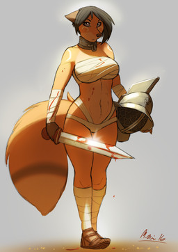 anthro armor bandage blood canine clothed clothing collar female fox gladiator helmet hi_res looking_at_viewer mammal melee_weapon skimpy solo sword weapon wide_hips woadedfox
Rating: Safe
Score: 4
User: Cat-in-Flight
Date: July 23, 2017 anthro armor bandage blood canine clothed clothing collar female fox gladiator helmet hi_res looking_at_viewer mammal melee_weapon skimpy solo sword weapon wide_hips woadedfox
Rating: Safe
Score: 4
User: Cat-in-Flight
Date: July 23, 2017
