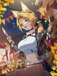 Rating: s
ID: 5653227
Date: 2025-06-19 11:09:58 -0400
Status: active
Score: 58
3:4 anthro banner big_breasts birthday blonde_hair blush bottomwear breasts brush brushing_tail burnice_white canned_food clothed clothing collar countershade_face countershading crop_top cutlery denim denim_bottomwear denim_clothing denim_shorts detailed_background digital_media_(artwork) ears_up english_text felid feline female food fork fur gift gloves green_eyes hair handwear hi_res holding_object human inner_ear_fluff kitchen_utensils knife mammal mihoyo navel official_art open_mouth personal_grooming pulchra_fellini shirt shorts smile solo_focus spikes striped_body striped_fur stripes tail text thiren tools topwear torn_clothing tuft tuna_(food) tuna_can unknown_artist white_body white_clothing white_fur yellow_body yellow_fur zenless_zone_zero post #5653227