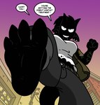 Rating: s
ID: 5556548
Date: 2025-05-07 21:55:15 -0400
Status: active
Score: 10
2019 2_horns alien alien_humanoid anthro barefoot black_body breasts building city dialogue ear_piercing facial_piercing feet female first_person_view foot_focus hi_res horn humanoid humanoid_feet lip_piercing low-angle_view macro piercing plantigrade smile smirk snakebite_piercing solo speech_bubble stomping stomping_pov stonerabbit talking_to_viewer tattoo umbra_(species) under_boob worm's-eye_view post #5556548