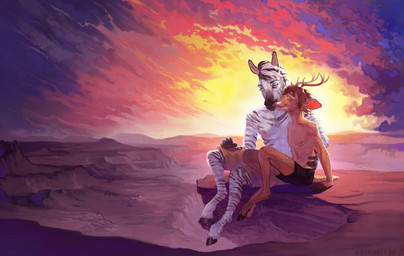 Rating: s
ID: 5677762
Date: 2025-06-30 14:07:57 -0400
Status: active
Score: 20
abs absurd_res anthro antlers athletic athletic_male black_body black_fur black_hooves black_nose blush bottomwear brown_body brown_fur brown_hair cervine clothed clothing cloven_hooves cuddling dashing deer desert detailed_background digital_media_(artwork) duo equid equine eye_contact fangs fur green_eyes hair hi_res hooves horn horse hug inner_ear_fluff lights looking_at_another looking_at_viewer male male/male mammal markings mountain multicolored_body multicolored_fur multicolored_hair muscular muscular_anthro muscular_male natfan navel nipples open_mouth outside pants pecs romantic romantic_ambiance romantic_couple short_hair shorts sitting sky smile smirk snout standing striped_body striped_fur striped_markings striped_tail stripes sun sunset tail tail_markings teeth topless topwear tuft two_tone_body two_tone_fur underwear warm_colors white_body white_fur white_hair yellow_eyes zebra post #5677762