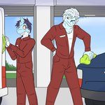 Rating: s
ID: 5342250
Date: 2025-01-31 09:56:41 -0500
Status: active
Score: 16
1:1 anthro avalugg bergmite blue_body blue_eyes blue_hair coveralls duo eye_contact fuze generation_6_pokemon hair hi_res looking_at_another male nintendo pokemon pokemon_(species) rag size_difference vehicle white_body white_hair white_undershirt yellow_sclera post #5342250