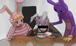 Rating: s
ID: 4422446
Date: 2023-11-18 15:58:31 -0500
Status: active
Score: 62
1000_we animal_humanoid blank_room_soup bodily_fluids censor_bar censored_eyes clothed clothing crossover crying eating female food glitch_productions gloves group handwear hi_res human humanoid jax_(tadc) lagomorph lagomorph_humanoid leporid leporid_humanoid male mammal mammal_humanoid popee_(popee_the_performer) popee_the_performer rabbit rabbit_humanoid reisen_udongein_inaba soup tears the_amazing_digital_circus touhou trio post #4422446