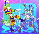 Rating: s
ID: 5521302
Date: 2025-04-21 19:51:29 -0400
Status: active
Score: 10
absurd_res anthro armwear black_nose blue_body blue_fur canid canine canis clothed clothing dancing digital_media_(artwork) domestic_dog duo emufu eyes_closed fidget_the_fox fishnet_clothing footwear fox fur glowing glowstick green_body green_eyes green_fur grey_body grey_fur hair hi_res husky kyro_the_husky lazer_lights legwear male male/male mammal multicolored_armwear multicolored_clothing multicolored_footwear multicolored_legwear multicolored_shirt multicolored_socks multicolored_tank_top multicolored_thigh_highs multicolored_topwear nordic_sled_dog partying purple_body purple_fur rainbow rainbow_armwear rainbow_clothing rainbow_footwear rainbow_legwear rainbow_shirt rainbow_socks rainbow_tank_top rainbow_thigh_highs rainbow_topwear rave raving shirt simple_background smile smoke socks spitz tail tank_top thigh_highs topwear white_body white_fur post #5521302