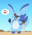 Rating: s
ID: 3152263
Date: 2022-01-31 20:10:36 -0500
Status: active
Score: 2
2022 3_toes 4_fingers anthro ballast_(vezerem) battery black_pawpads blue_body blue_fur chest_tuft claws desert digital_drawing_(artwork) digital_media_(artwork) drowsy eye_patch eyes_closed eyewear featureless_crotch feet final_fantasy final_fantasy_xiv fingers fur gem hi_res long_ears mammal melee_weapon multi_tail mythological_carbuncle mythological_creature mythology nude open_mouth pawpads pirate red_gem short_stack simple_background solo square_enix standing sword tail tired toes tuft vezerem weapon post #3152263