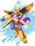 Rating: s
ID: 5560602
Date: 2025-05-09 18:02:42 -0400
Status: active
Score: 9
2025 abs absurd_res anthro armor bandai_namco blue_body claws clothed clothing digimon digimon_(species) digital_media_(artwork) dragon gold_(metal) gold_armor headgear helmet hi_res horn horned_helmet knight leafy97 magnamon male mask muscular muscular_anthro muscular_male muscular_thighs mythological_creature mythological_scalie mythology partially_clothed red_eyes scalie solo tail thrusters warrior post #5560602