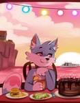 Rating: s
ID: 5668570
Date: 2025-06-26 07:42:33 -0400
Status: pending
Score: 8
alexumka anthro blue_body blue_fur boat burger cafe cake candle canid canine canis dessert detailed_background domestic_cat domestic_dog ears_up felid feline felis fluffy food fox fries fur furniture hi_res hill inside light mammal mountain pink_body pink_fur planks restaurant salad sea sky table tip umkashka vehicle wall_(structure) wallpaper water watercraft white_body white_fur wolf yacht zhadinax post #5668570