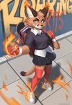 Rating: s
ID: 4144204
Date: 2023-07-01 12:53:02 -0400
Status: active
Score: 40
2023 5_fingers absurd_res anthro artist_name backpack book bottomwear clothing domestic_cat felid feline felis female fingerless_gloves fingers fire footwear fur gloves graffiti handwear hi_res jackie_(beezii) jackie_(roaring_spirits) legwear mammal multicolored_body multicolored_fur munrudoodles outside plantigrade red_clothing red_legwear red_stockings roaring_spirits shoes shorts skateboard skirt solo spandex spandex_shorts stockings text tight_bottomwear tight_clothing tight_shorts topwear vehicle wall_(structure) post #4144204