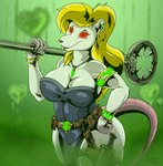 Rating: s
ID: 3922589
Date: 2023-03-11 00:44:22 -0500
Status: active
Score: 45
accessory alternate_species animaniacs anthro armband belt big_breasts black_nose blonde_hair bracelet breasts buckteeth clothing dress ear_piercing ear_ring female fur gold_(metal) gold_jewelry green_background hair heart_symbol holding_object holding_weapon hoop_ear_ring jewelry knife long_hair looking_at_viewer mammal man_catcher melee_weapon minerva_mink monster murid murine necklace piercing pouches quicktron rat rat_tail red_eyes red_sclera ring_piercing rodent simple_background skaven solo tail teeth warhammer_(franchise) warhammer_fantasy warner_brothers warpstone weapon white_body white_fur post #3922589