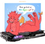 Rating: s
ID: 5032761
Date: 2024-09-06 03:42:10 -0400
Status: active
Score: 231
2024 2_horns absurd_res anthro biped butt curved_horn dragon fur furred_dragon furred_scalie goop_original graphics_card hi_res horn looking_at_viewer lucky_(msi) lying male msi mythological_creature mythological_scalie mythology nude_anthro nude_male on_front red_body red_eyes red_fur scalie slim_anthro slim_male solo the_pose post #5032761