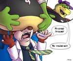 Rating: s
ID: 4301943
Date: 2023-09-19 19:02:42 -0400
Status: active
Score: 37
2023 4_fingers 6:5 absurd_res alligator alligatorid anthro belly belly_crush belly_on_head big_belly biped bottomwear brok_(brok_the_investigator) brok_the_investigator clothing coat cowcat_games crocodilian dr._mink duo english_text fingers green_body half-closed_eyes hat headgear headwear helpless hi_res holding_belly humanoid_hands jacket jewelry kemono lab_coat laboratory_equipment laboratory_glassware male mammal mink mustelid musteline narrowed_eyes necklace necktie nookdae open_mouth overweight overweight_anthro overweight_male pants reptile scalie scientific_instrument shirt spill surprise surprised_expression teeth test_tube text tongue topwear true_musteline vial yelling yellow_eyes post #4301943