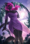 Rating: s
ID: 4907827
Date: 2024-07-09 13:21:54 -0400
Status: active
Score: 47
black_body black_fur black_nose breasts canid canine claws clothed clothing cloud cocicka conditional_dnp detailed_background digit_ring digital_media_(artwork) domestic_cat dress eyelashes felid feline felis female flower fur green_eyes hair hi_res jewelry looking_at_viewer mammal outside plant purple_hair ring rose_(flower) sea seaside shaded sky skyscape smile solo sun sunset tail water wedding_ring post #4907827
