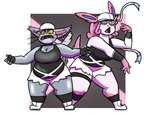 Rating: s
ID: 5296610
Date: 2025-01-09 06:36:25 -0500
Status: active
Score: 27
anthro big_breasts black_clothing black_footwear black_gloves black_handwear black_nose black_socks black_topwear blue_sclera bottomwear breasts brown_eyes cleavage clothed clothing dipstick_ears duo ear_markings eeveelution eyelashes female fingerless_gloves footwear front_view fur generation_4_pokemon generation_6_pokemon gloves gloves_(marking) grey_background grey_body grey_fur hair handwear huge_breasts looking_at_viewer markings multicolored_ears nintendo open_mouth orange_sclera pink_body pink_fur pink_hair pokemon pokemon_(species) potoobrigham pupils purple_body purple_fur purugly shoes shorts simple_background slit_pupils socks sylveon team_skull thick_thighs topwear whiskers white_background white_bottomwear white_cap white_clothing white_eyes white_footwear white_shoes white_shorts wide_hips post #5296610