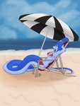 Rating: s
ID: 2337807
Date: 2020-07-20 15:04:34 -0400
Status: active
Score: 4
3:4 anthro apode beach bikini blue_body blue_hair blue_skin breasts clothing draconcopode female hair hi_res jecca_qua lamia legless looking_at_viewer non-mammal_breasts ponytail red_eyes reptile scalie seaside serpentine sitting skellabones snake solo split_form swimwear two-piece_swimsuit umbrella post #2337807