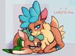 Rating: s
ID: 4239753
Date: 2023-08-18 01:12:18 -0400
Status: active
Score: 46
2020 2023 antlers blue_antlers blue_eyes blue_hooves brown_body brown_fur butt cashmere_(tfh) countershade_fur countershading cousins_(lore) cuddling deer digital_media_(artwork) duo eyelashes eyewear female feral fur glasses green_scarf hi_res hooves horn laserkitten lidded_eyes looking_at_another looking_at_viewer looking_back looking_up looking_up_at_another mammal new_world_deer one_eye_closed presenting presenting_hindquarters red_eyes reindeer scarf scut_tail short_tail smile tail tan_body tan_fur teal_antlers them's_fightin'_herds velvet_reindeer_(tfh) post #4239753