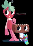 Rating: s
ID: 5585351
Date: 2025-05-20 02:38:30 -0400
Status: active
Score: 2
:3 alpha_channel animate_inanimate black_eyes blush blush_stickers brown_body cake canine_teeth chest_tuft clothing cosmo_(dandy's_world) dandy's_world dessert dialogue digital_media_(artwork) duo elemental_creature flora_fauna food food_creature freckled_face freckles frosting frosting_on_head fruit fur green_hair hair hi_res humanoid leaf leaf_hair leggings legwear living_fruit looking_back male mostly_nude multicolored_clothing multicolored_leggings multicolored_legwear not_furry open_mouth pattern_clothing pattern_leggings pattern_legwear plant plant_hair pseudo_hair rainboweevee red_body red_fur roll_cake scarf scarf_only simple_background smile sprout_(dandy's_world) strawberry striped_clothing striped_leggings striped_legwear stripes sweater text thin_eyebrows toons_(dandys_world) topwear transparent_background tuft watermark white_clothing white_sweater white_topwear post #5585351
