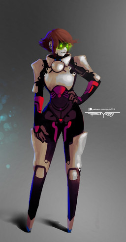 android brown_hair female glowing glowing_eyes green_eyes hair hand_on_hip hi_res humanoid machine not_furry psyk323 robot short_hair solo vertical_bar_eyes
Rating: Safe
Score: 2
User: AbiCordo
Date: May 25, 2018 android brown_hair female glowing glowing_eyes green_eyes hair hand_on_hip hi_res humanoid machine not_furry psyk323 robot short_hair solo vertical_bar_eyes
Rating: Safe
Score: 2
User: AbiCordo
Date: May 25, 2018